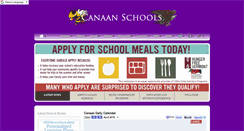 Desktop Screenshot of canaanschools.org